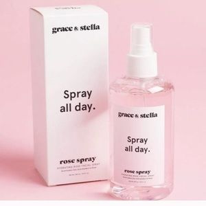 Grace & Stella hydrating rose facial spray. NEW